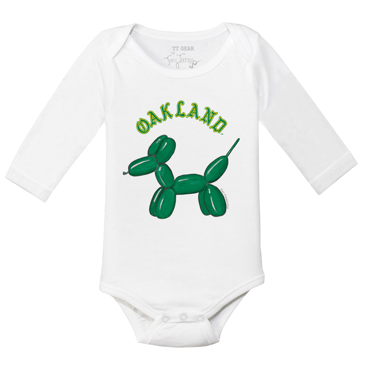 Oakland Athletics Balloon Dog Long Sleeve Snapper