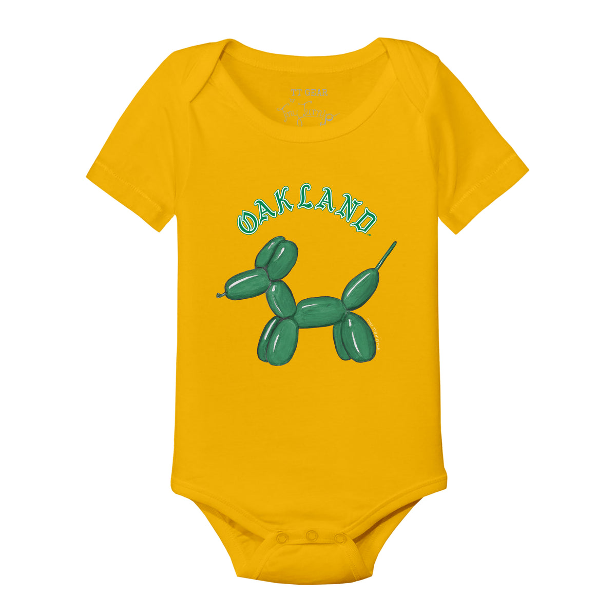 Oakland Athletics Balloon Dog Short Sleeve Snapper