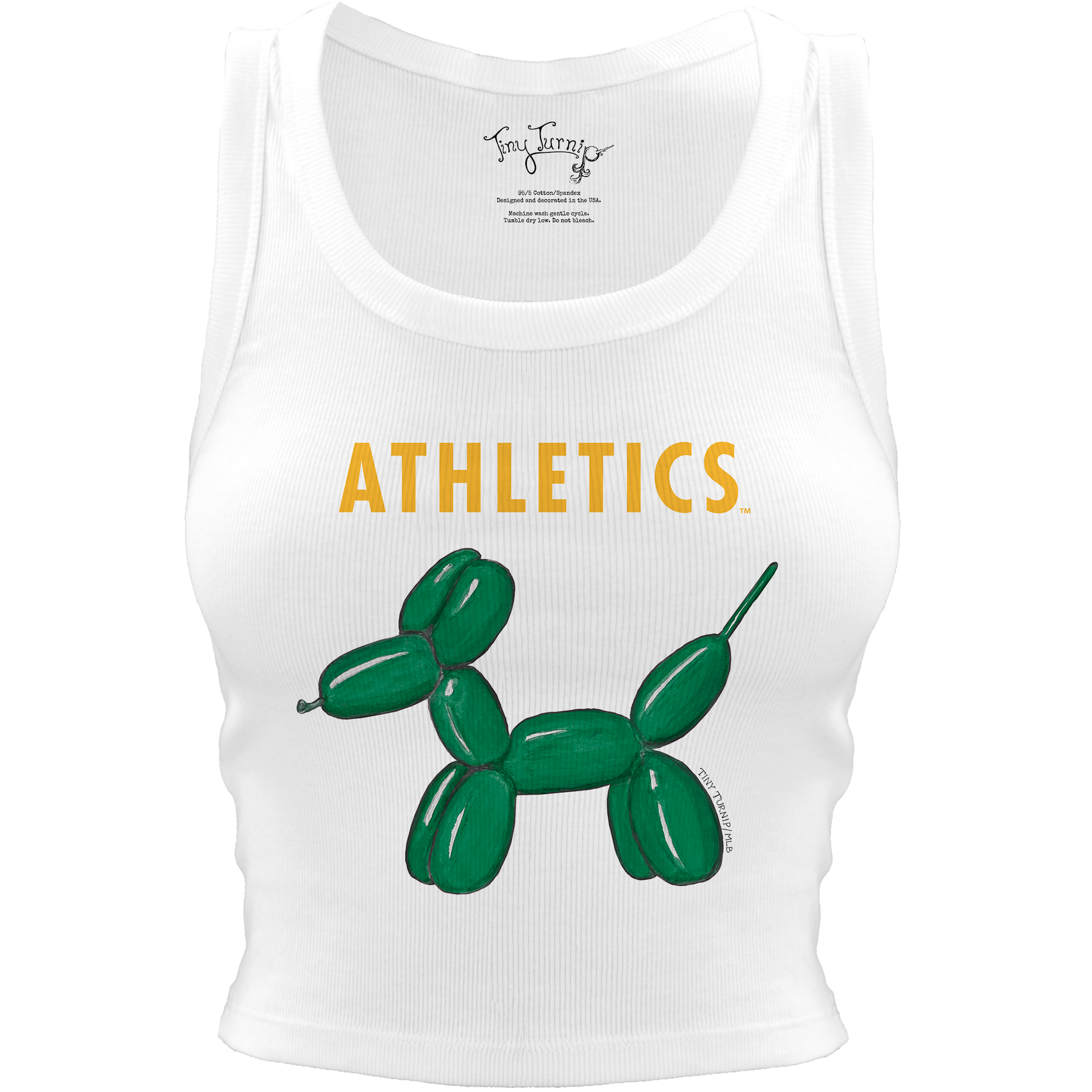 Oakland Athletics Balloon Dog Crop Tank