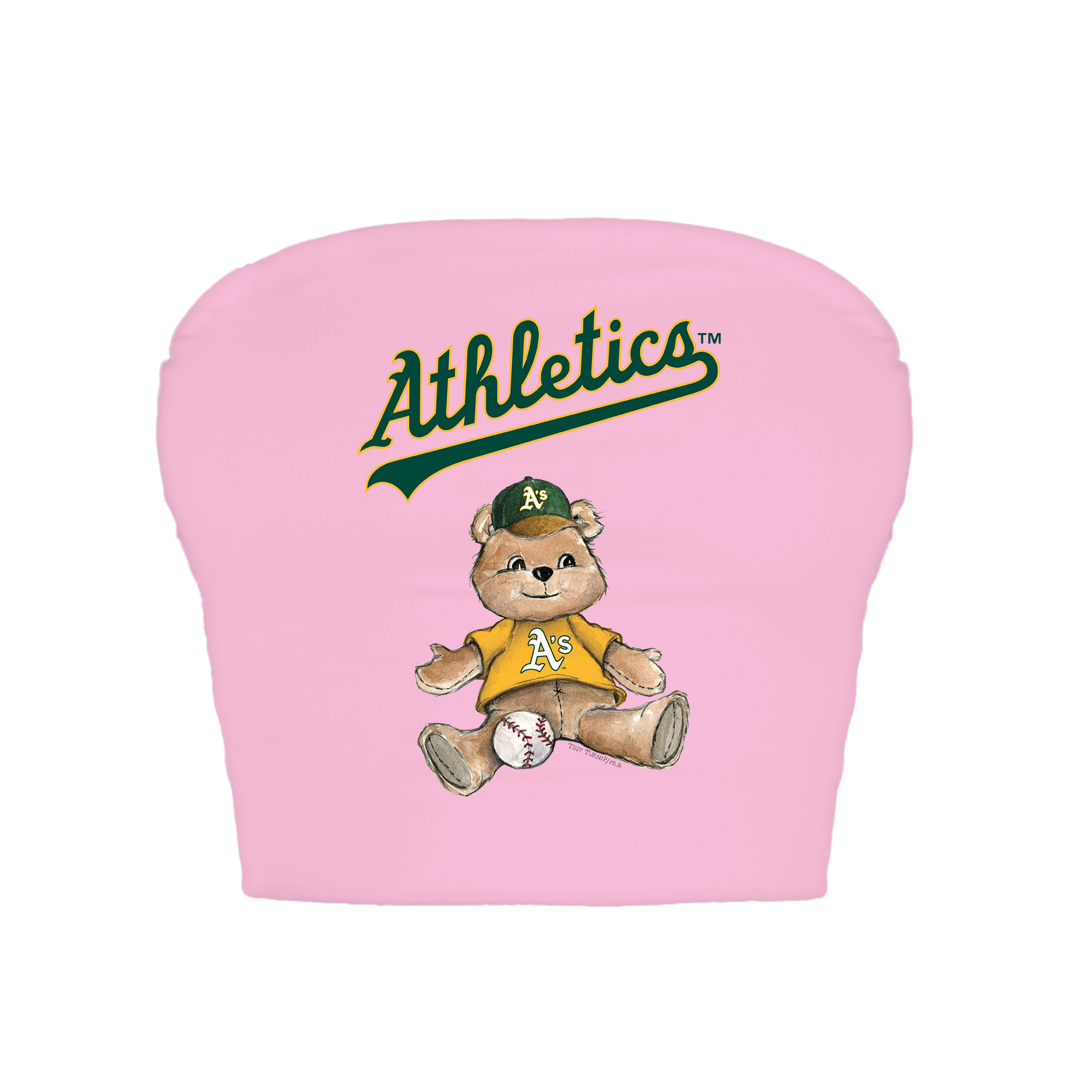 Oakland Athletics Teddy Crop Tube Top