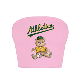 Oakland Athletics Teddy Crop Tube Top