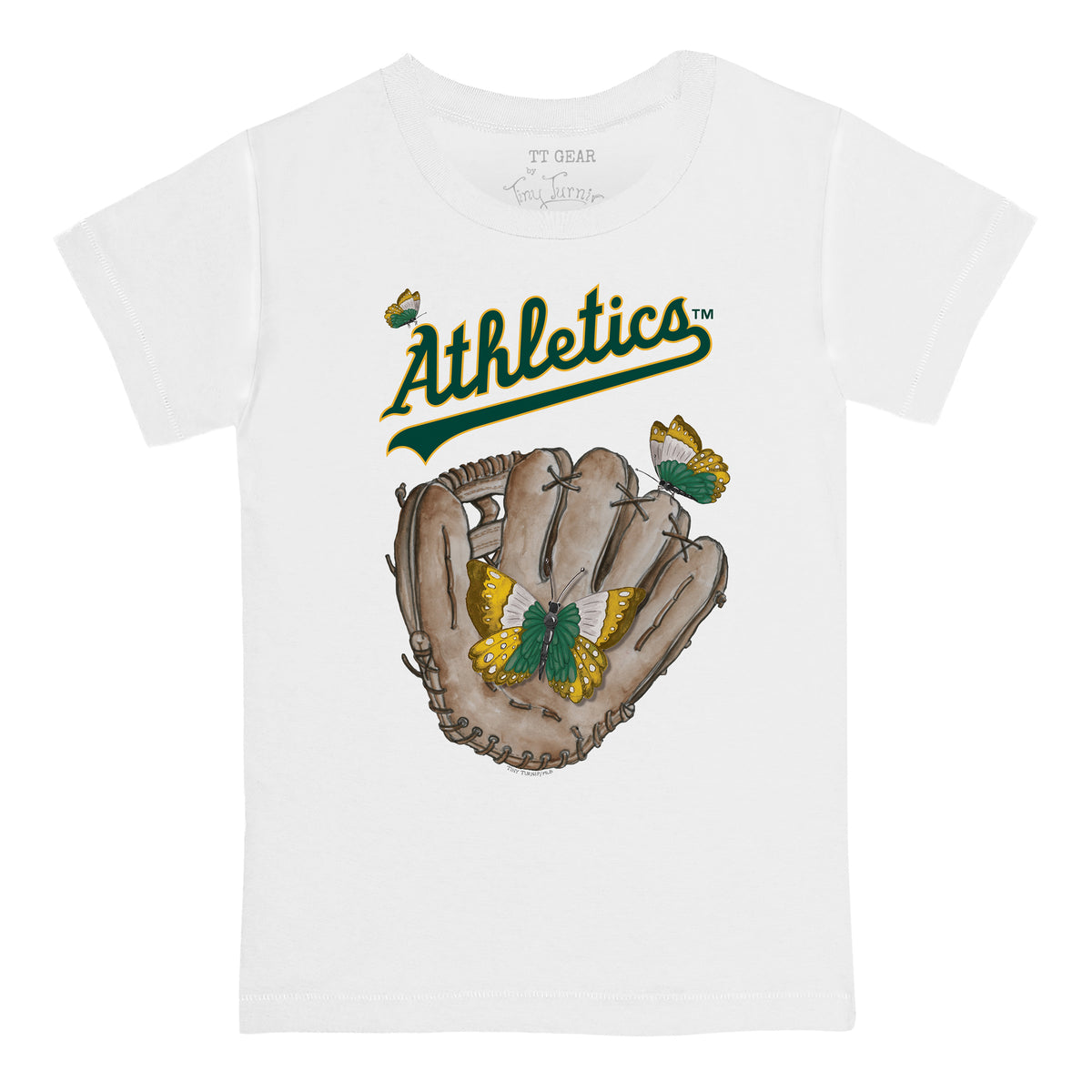 Oakland Athletics Butterfly Glove Tee Shirt