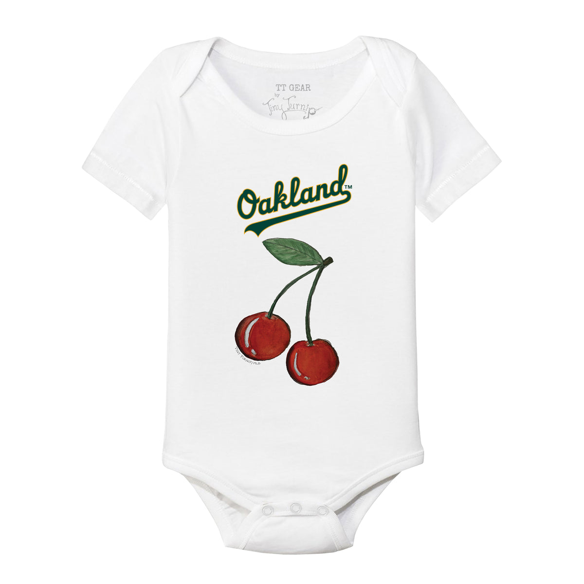 Oakland Athletics Cherries Short Sleeve Snapper