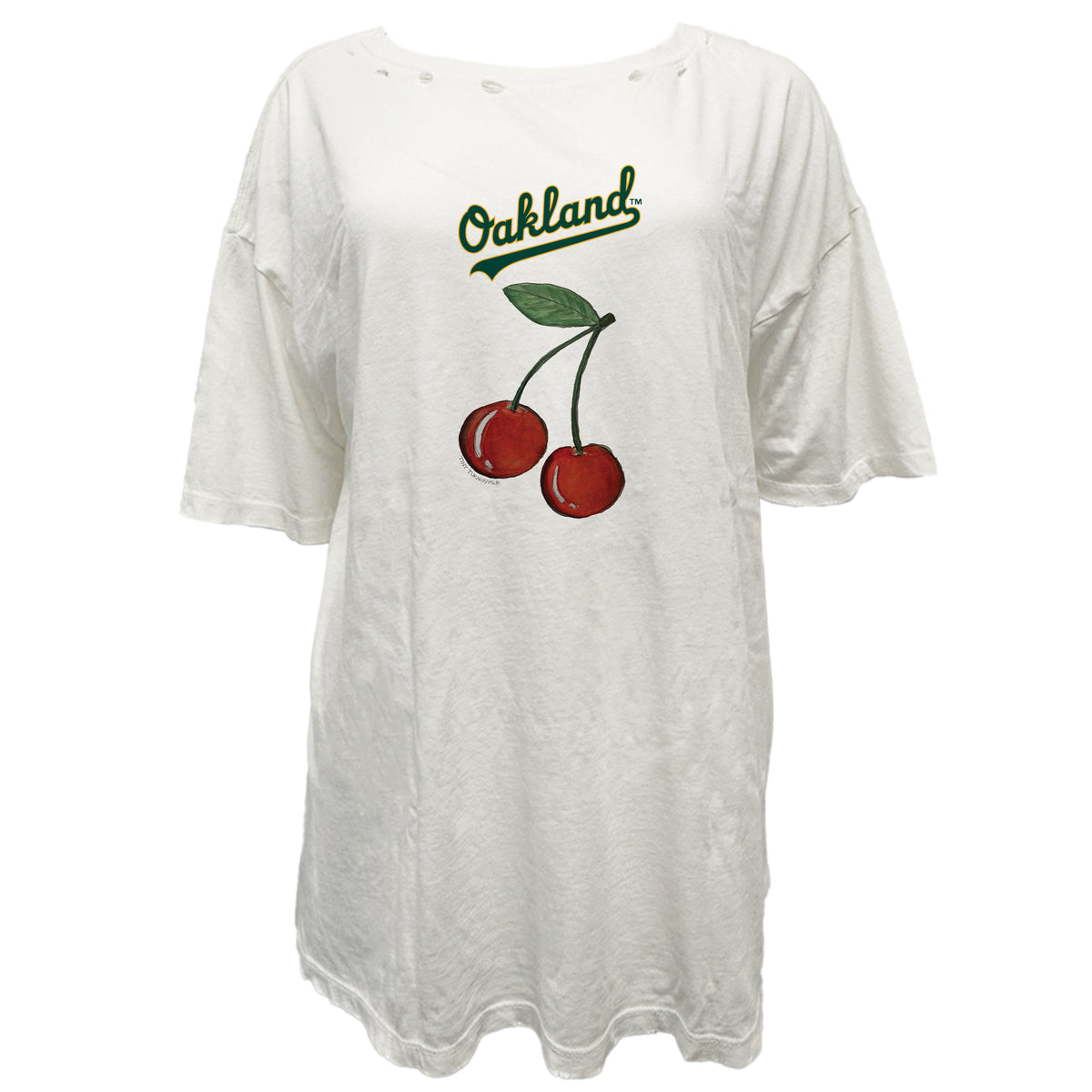 Oakland Athletics Cherries Vintage Tee