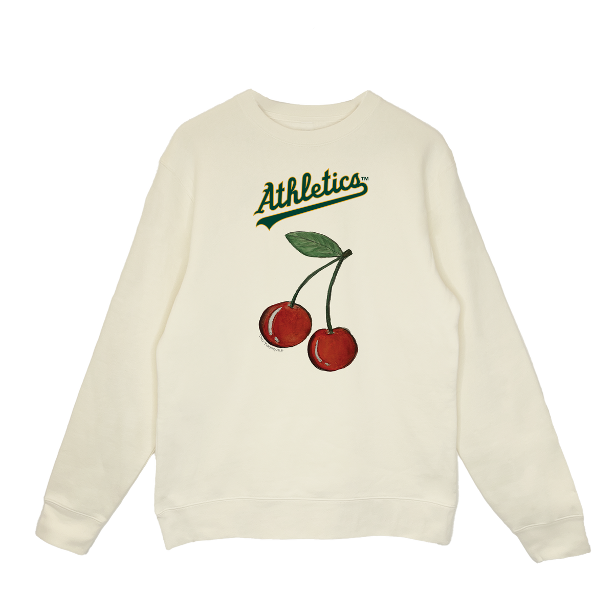 Oakland Athletics Cherry Crewneck Sweatshirt
