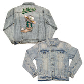 Oakland Athletics Cowboy Boot Boyfriend Denim Jacket