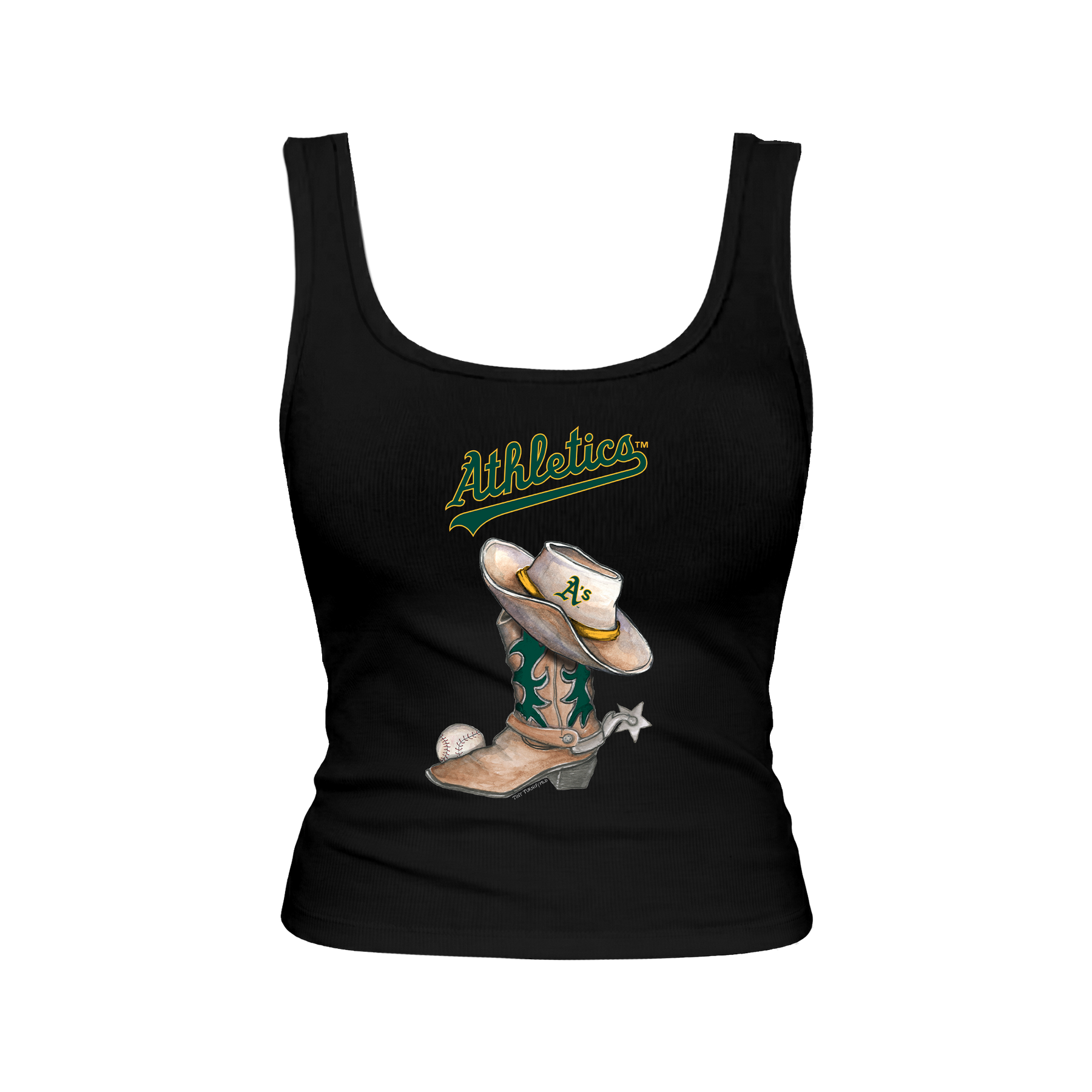 Oakland Athletics Cowboy Boot Emmy Tank