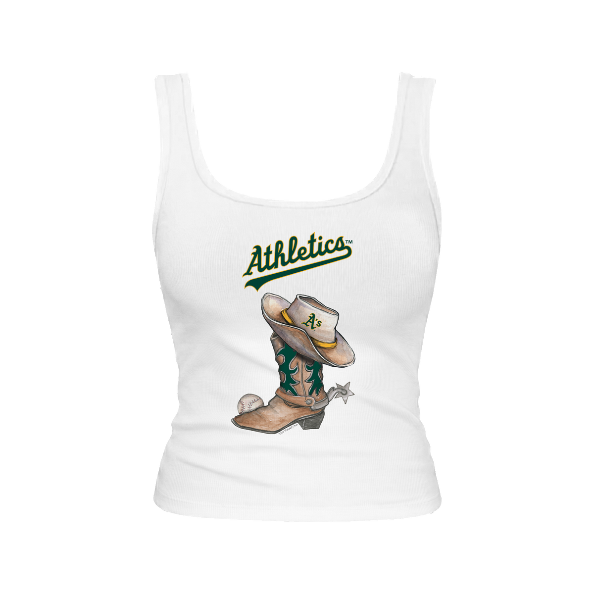 Oakland Athletics Cowboy Boot Emmy Tank