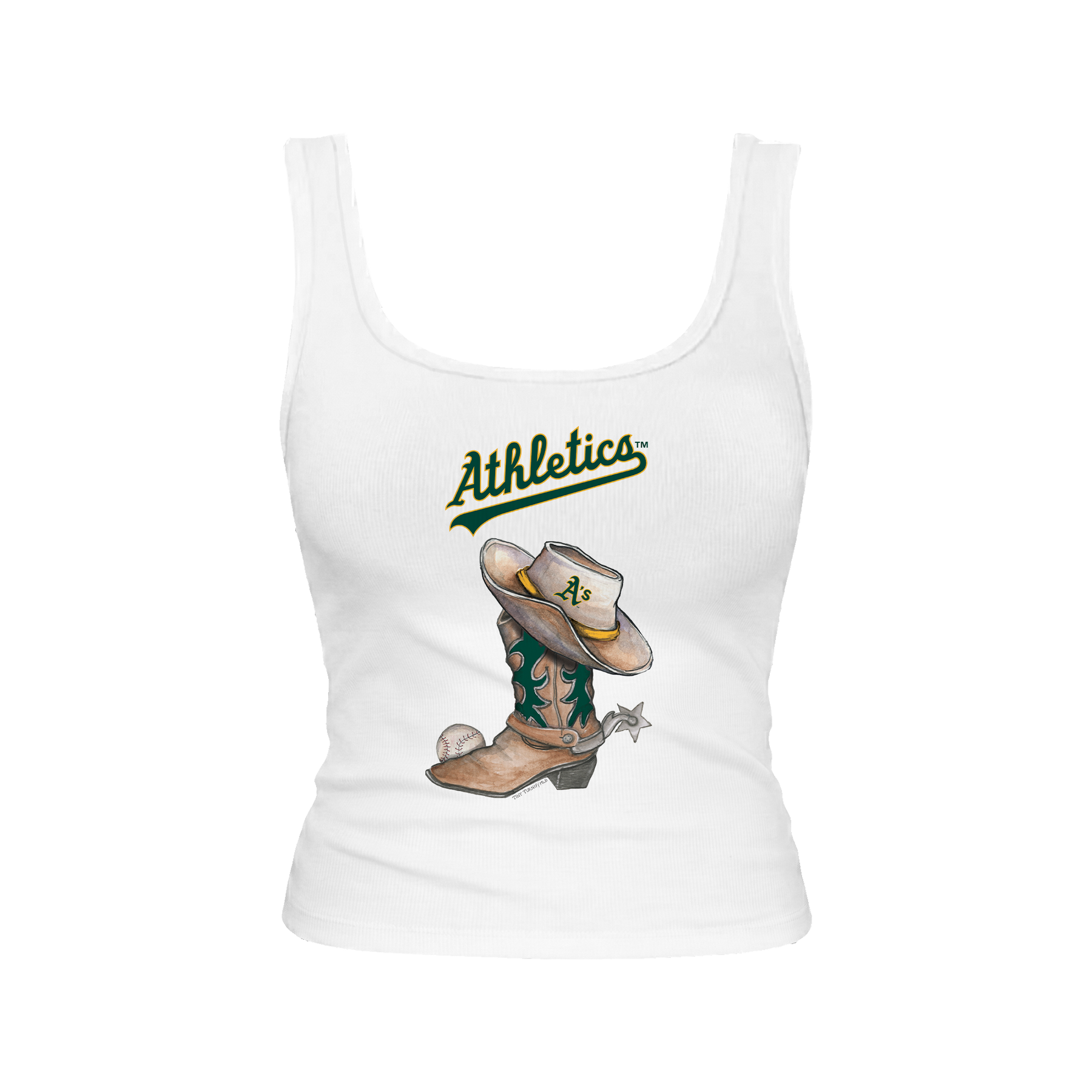 Oakland Athletics Cowboy Boot Emmy Tank
