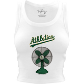Oakland Athletics Fan Crop Tank