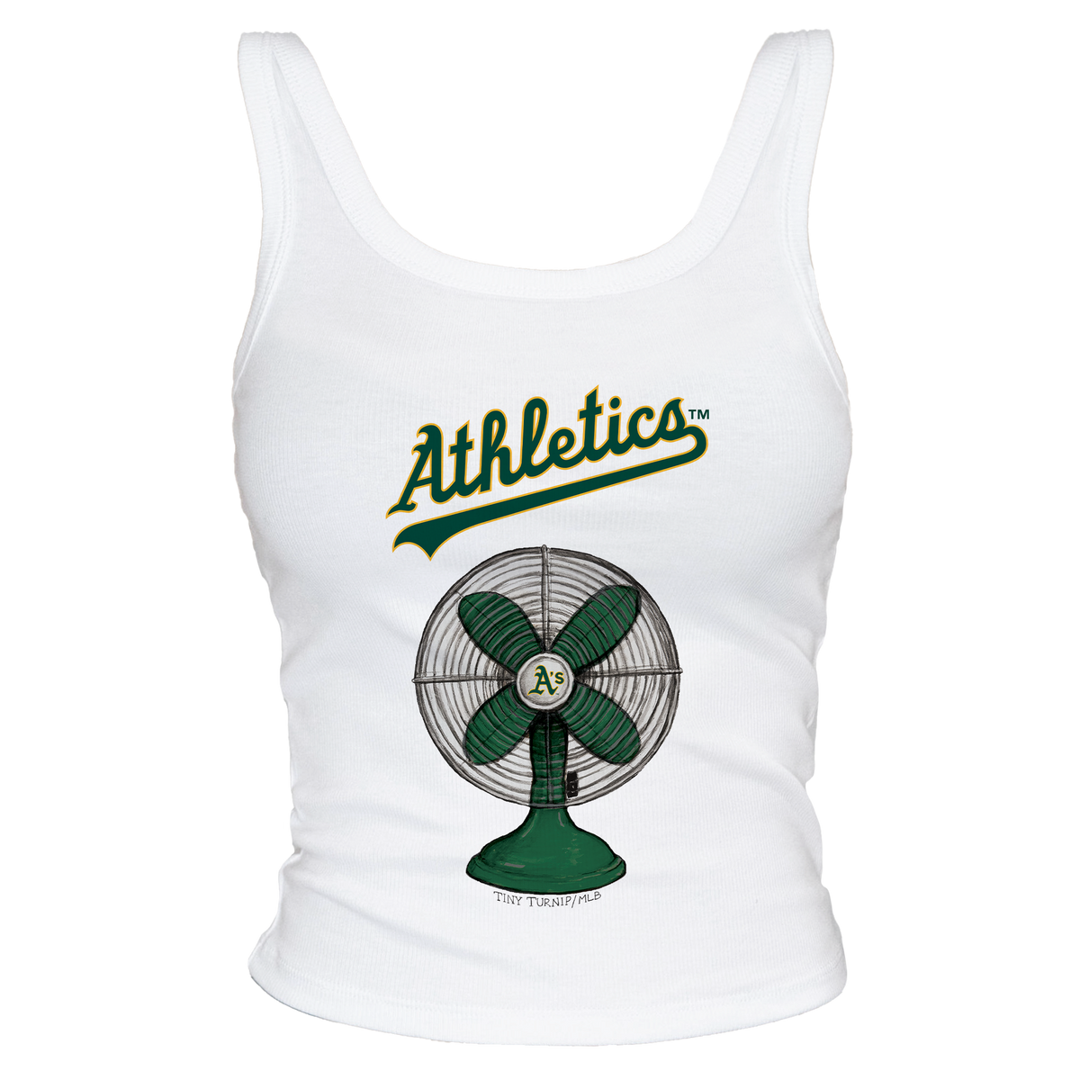 Oakland Athletics Fan Crop Tank - Tiny Turnip