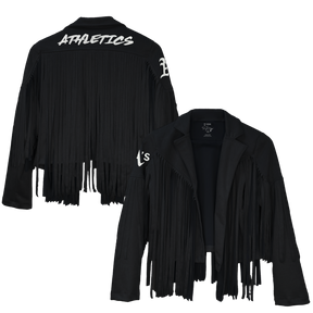 Oakland Athletics Farrah Fringe Jacket --(ships after 8/11)
