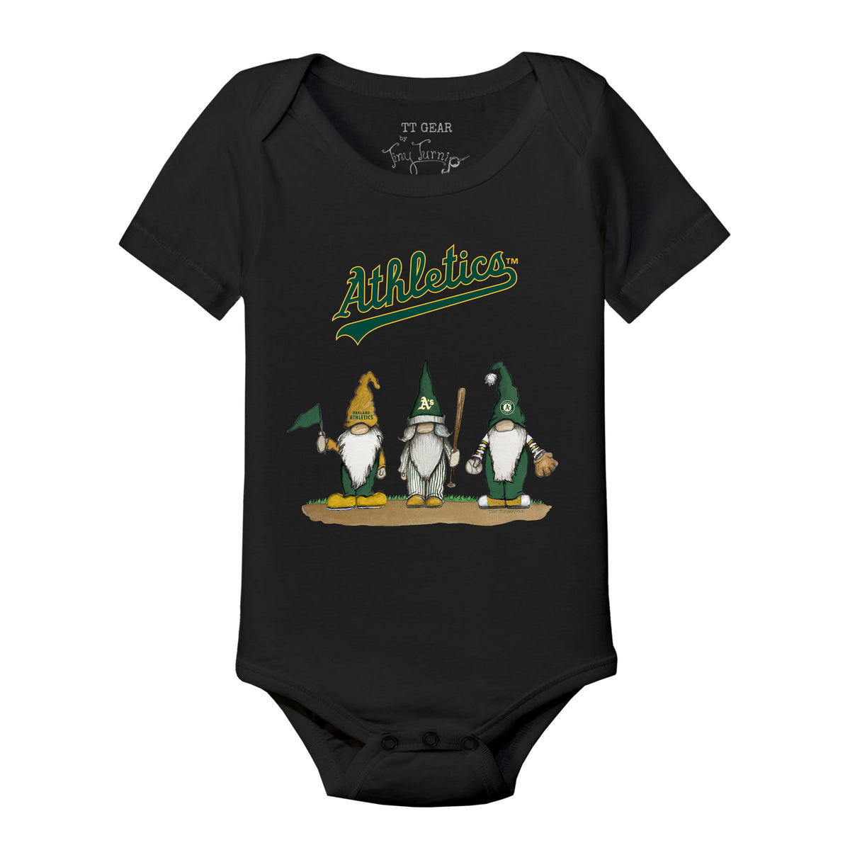 Oakland Athletics Gnomes Short Sleeve Snapper