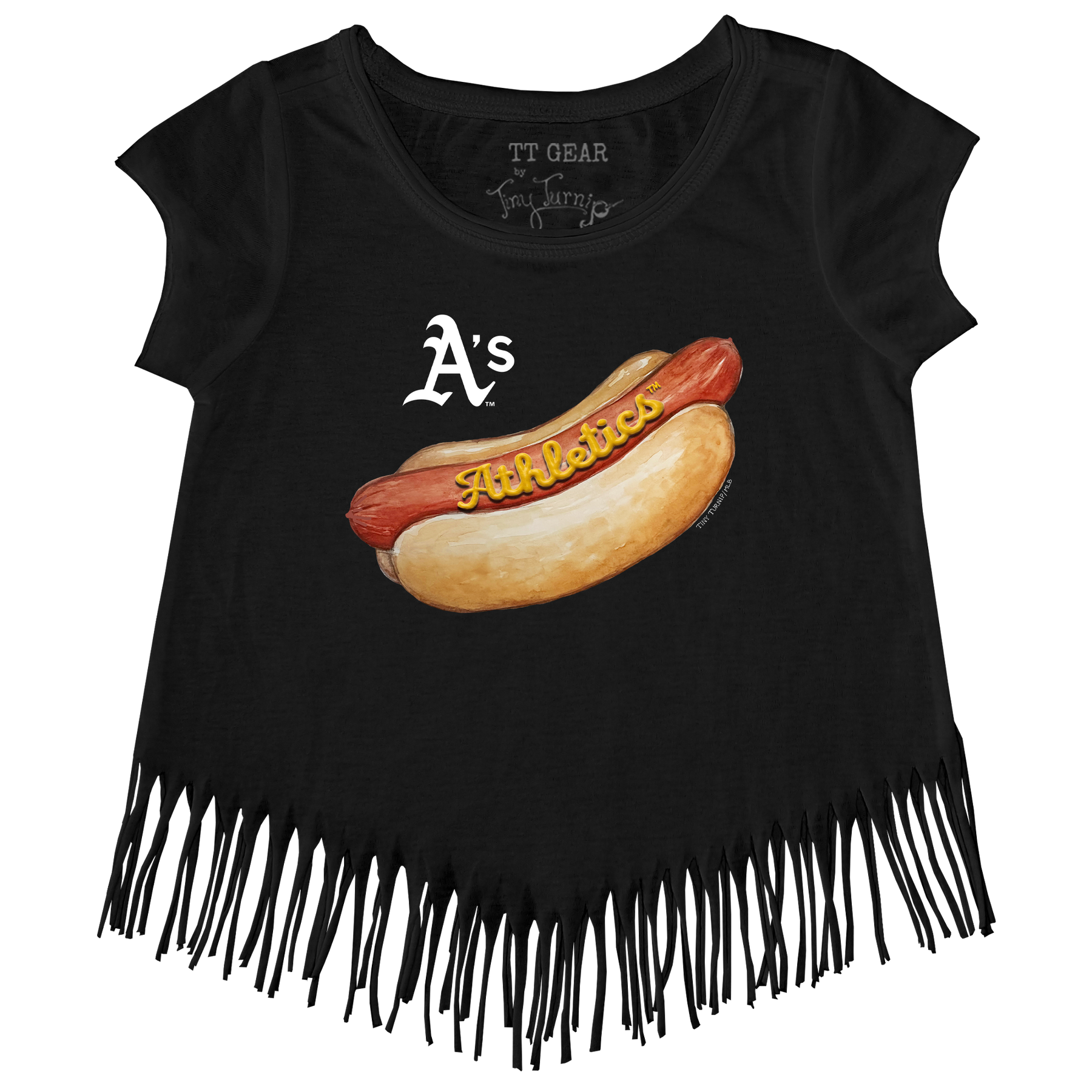Oakland Athletics Hot Dog Fringe Tee