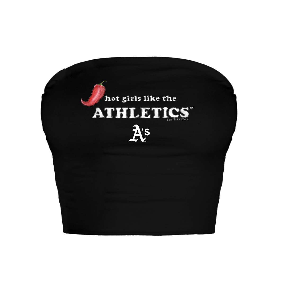 Oakland Athletics Hot Girls Crop Tube Top