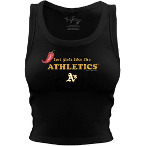 Oakland Athletics Hot Girls Crop Tank