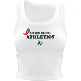 Oakland Athletics Hot Girls Crop Tank
