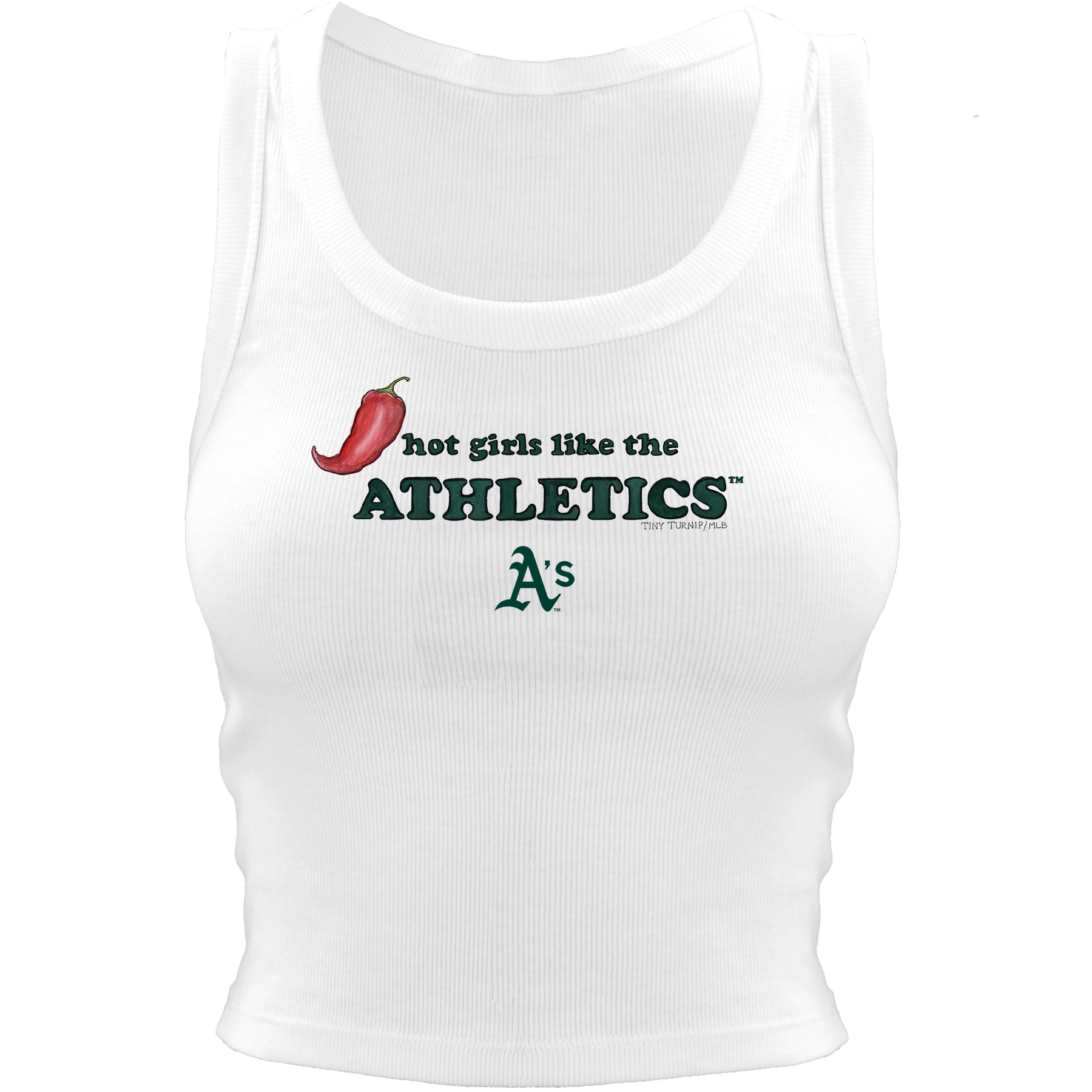Oakland Athletics Hot Girls Crop Tank