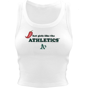 Oakland Athletics Hot Girls Crop Tank