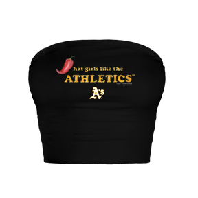 Oakland Athletics Hot Girls Crop Tube Top