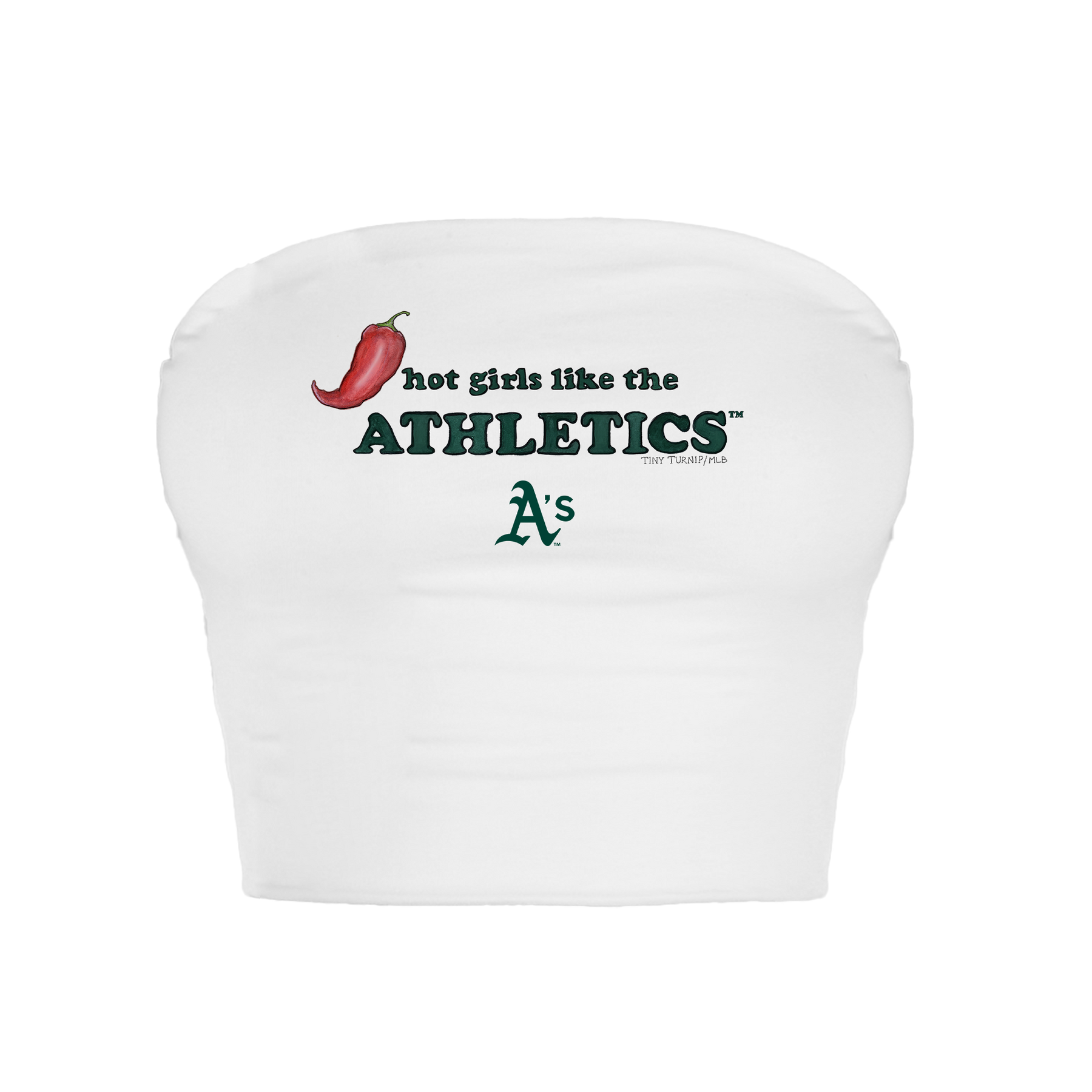Oakland Athletics Hot Girls Crop Tube Top