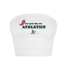 Oakland Athletics Hot Girls Crop Tube Top
