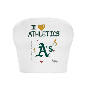 Oakland Athletics I Heart Athletics Crop Tube Top