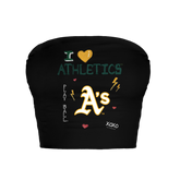Oakland Athletics I Heart Athletics Crop Tube Top