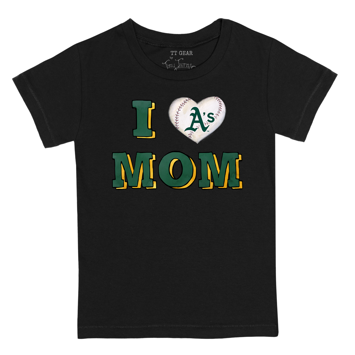 Oakland Athletics I Love Mom Tee Shirt