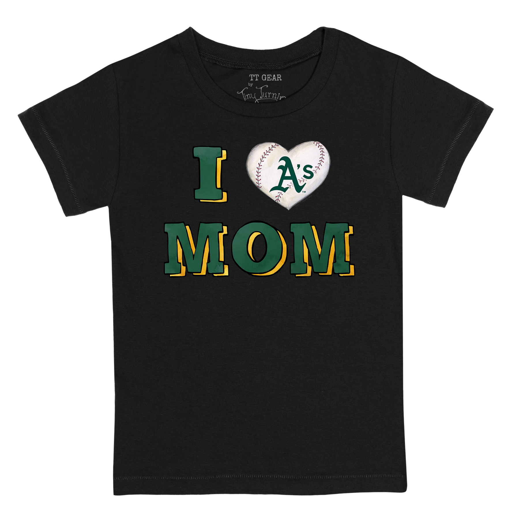 Oakland Athletics I Love Mom Tee Shirt