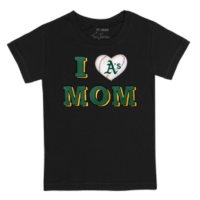 Oakland Athletics I Love Mom Tee Shirt