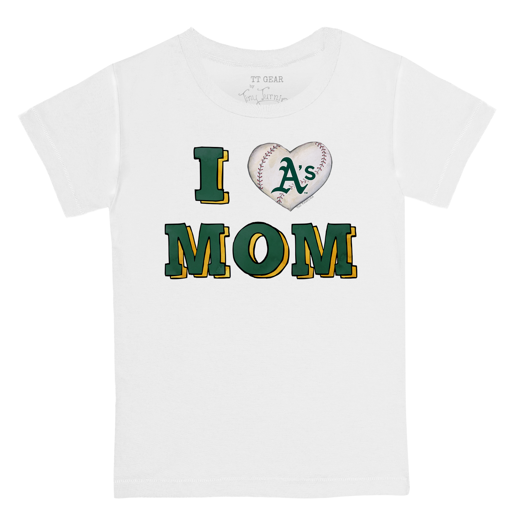 Oakland Athletics I Love Mom Tee Shirt