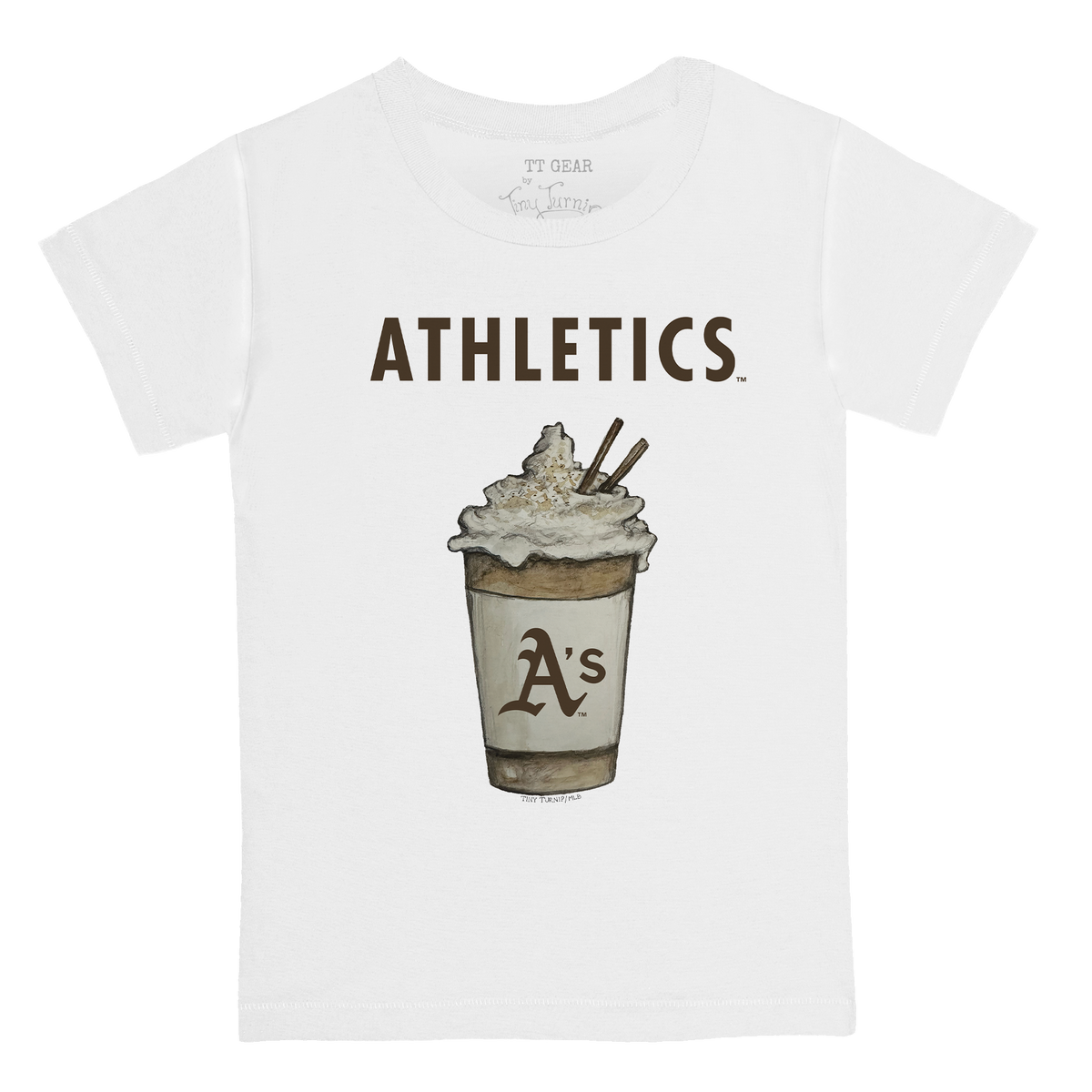 Oakland Athletics Latte Kid's Tee Shirt