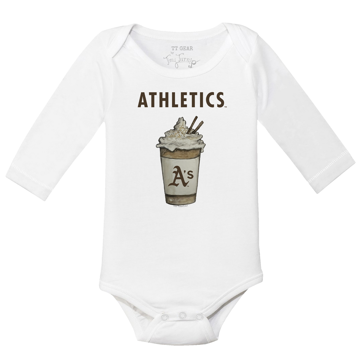 Oakland Athletics Latte Long Sleeve Snapper