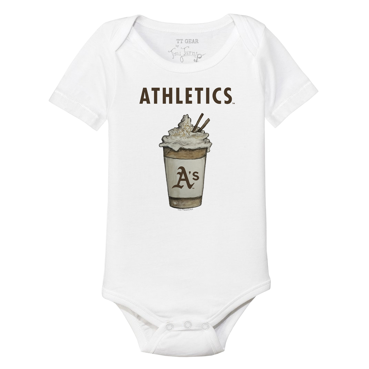 Oakland Athletics Latte Short Sleeve Snapper