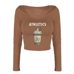 Oakland Athletics Latte Women's Lucy Long Sleeve
