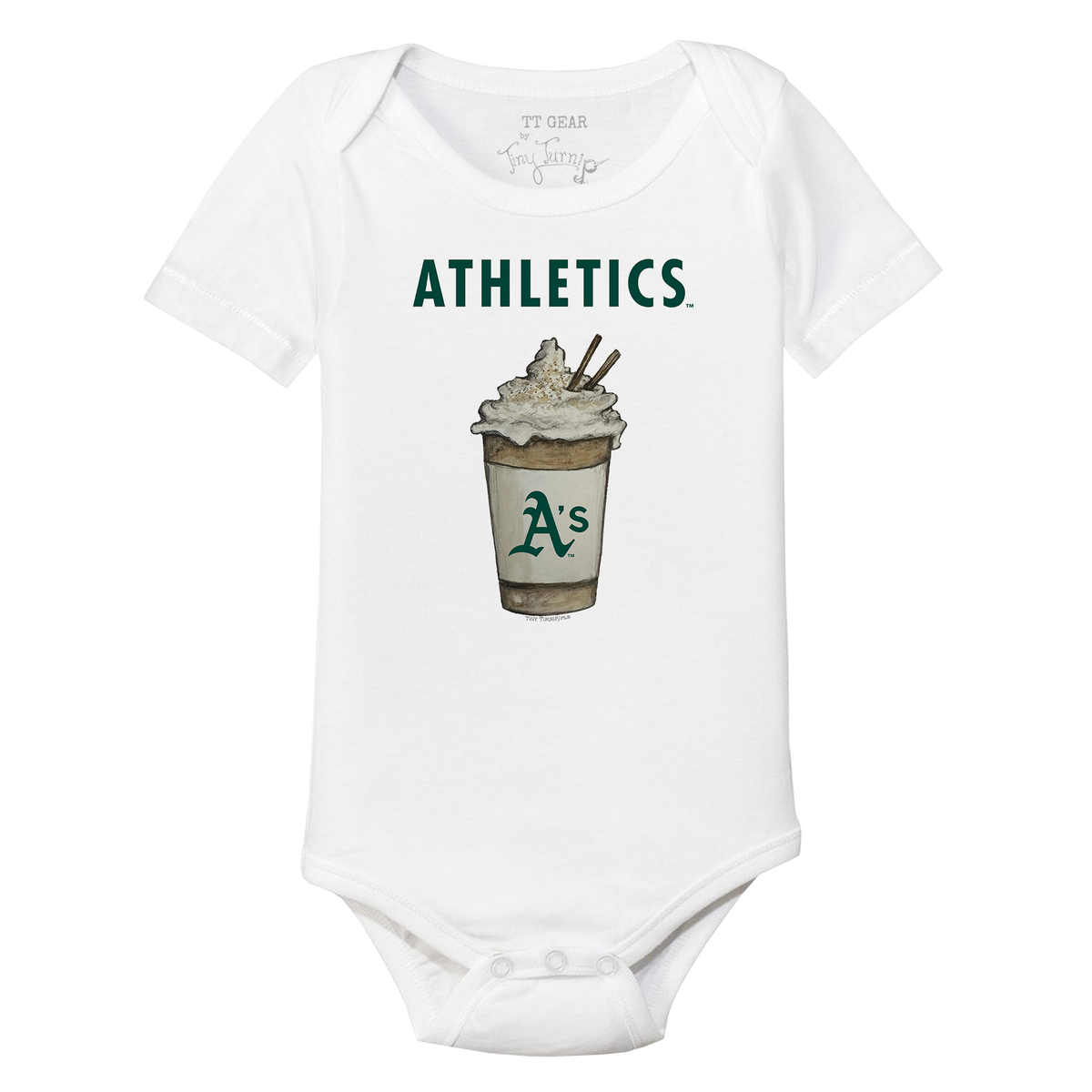 Oakland Athletics Latte Short Sleeve Snapper
