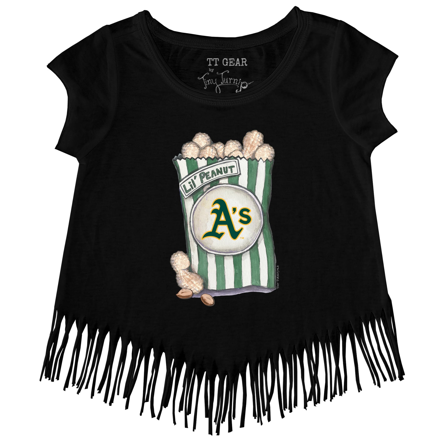 Oakland Athletics Lil' Peanut Fringe Tee