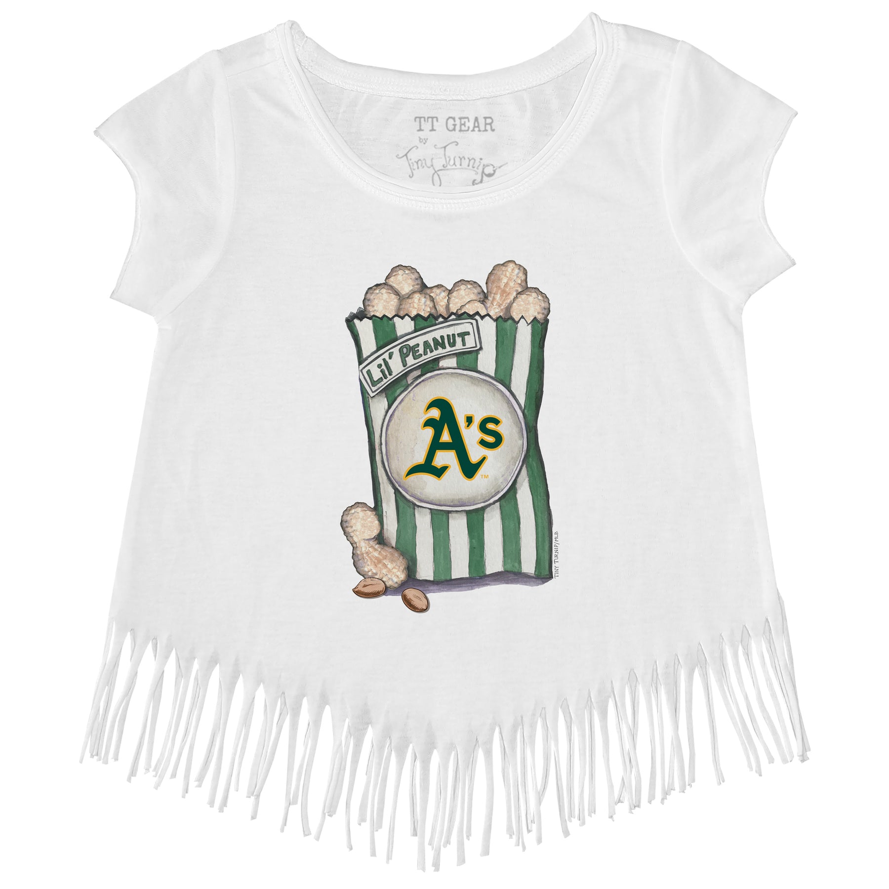 Oakland Athletics Lil' Peanut Fringe Tee