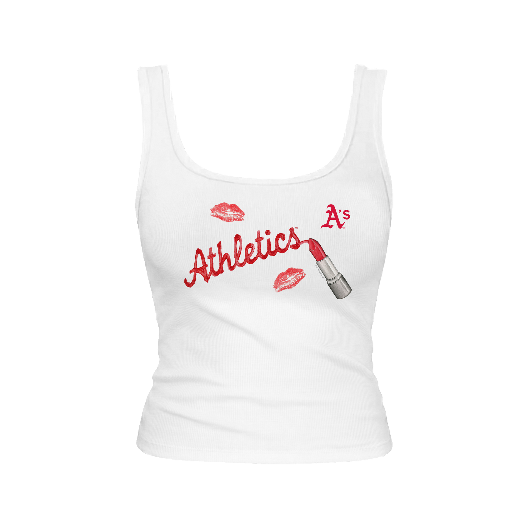 Oakland Athletics Lipstick Emmy Tank