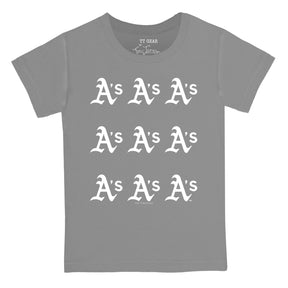 Oakland Athletics Logo Grid Tee Shirt