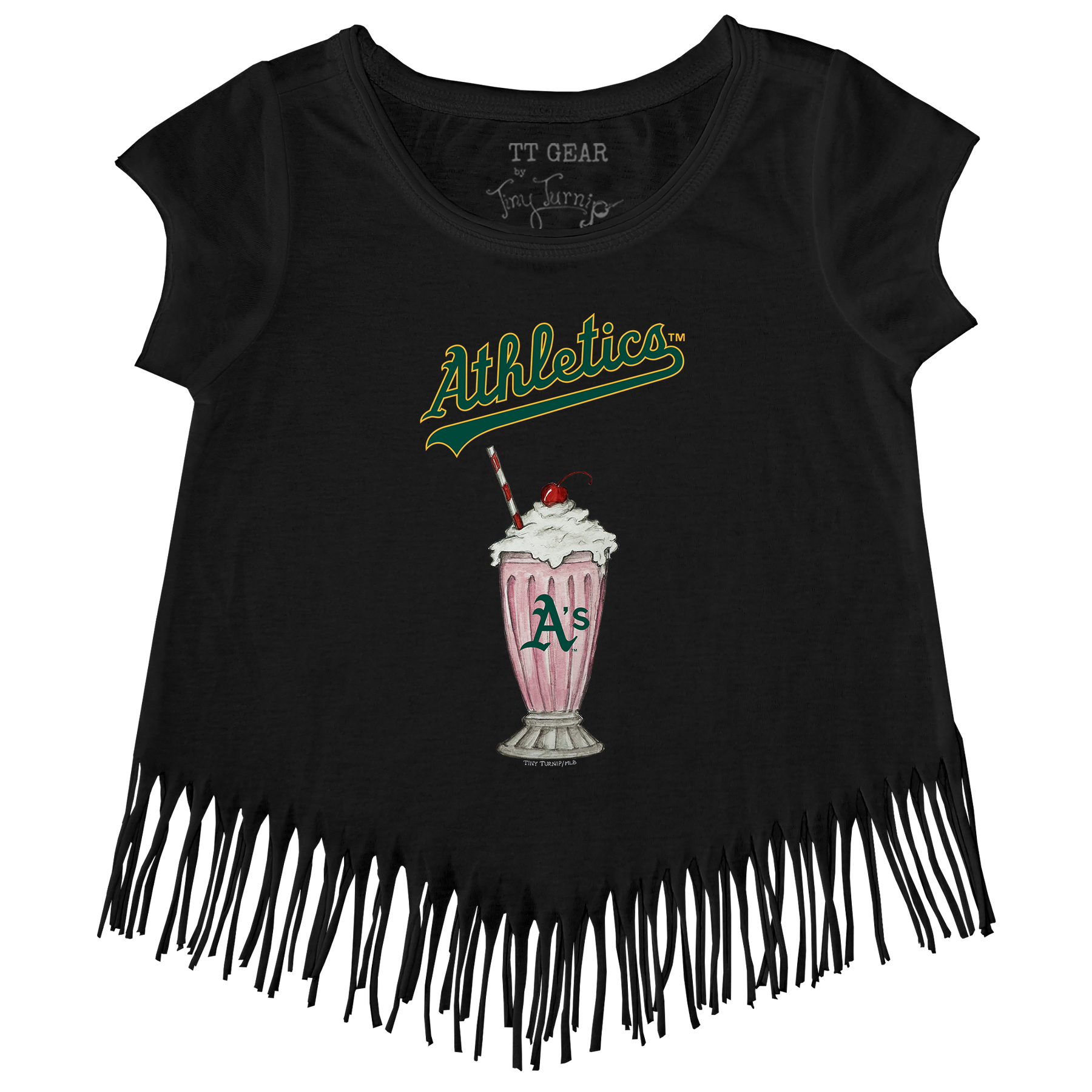 Oakland Athletics Milkshake Fringe Tee