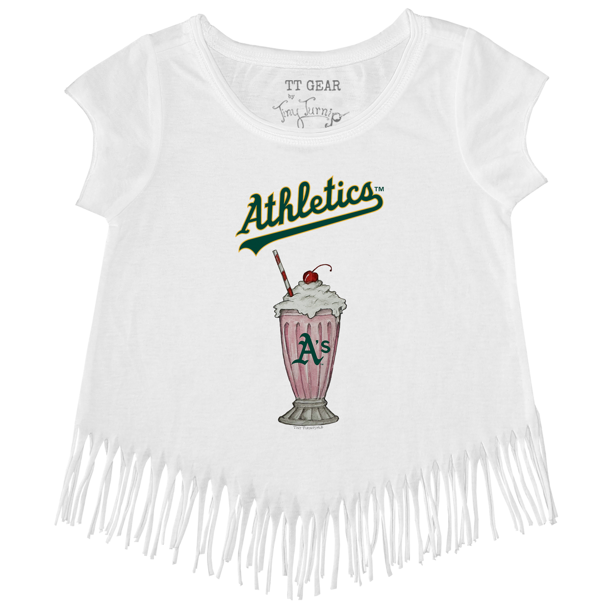 Oakland Athletics Milkshake Fringe Tee