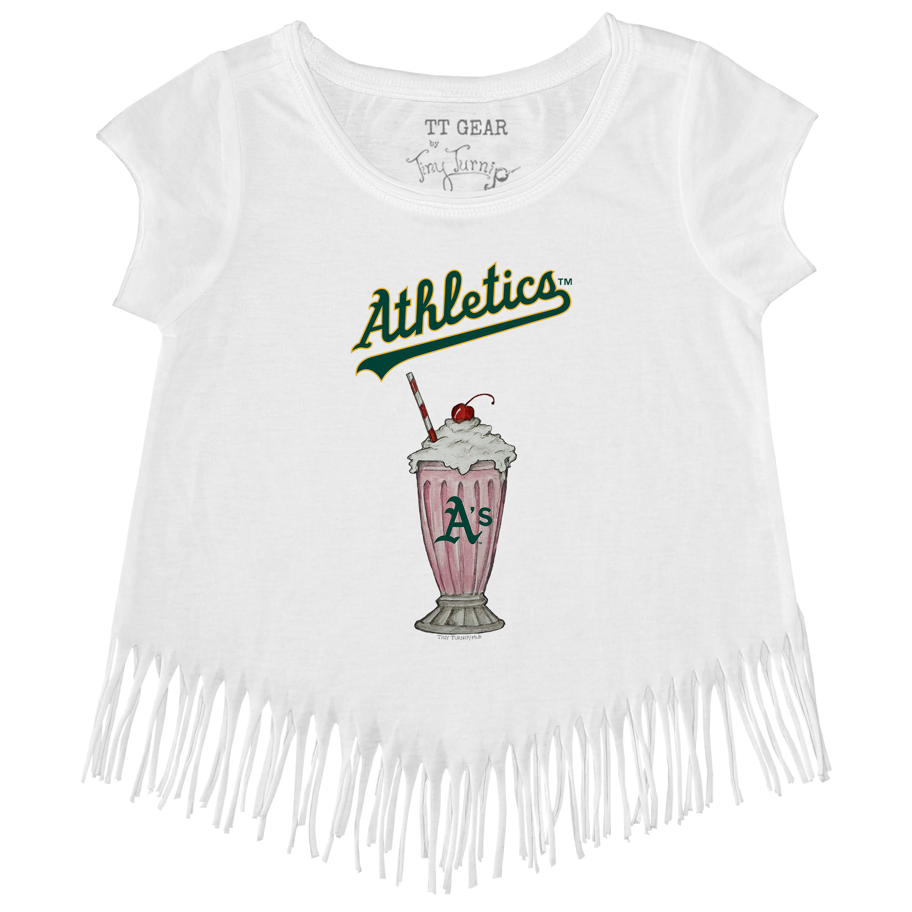 Oakland Athletics Milkshake Fringe Tee