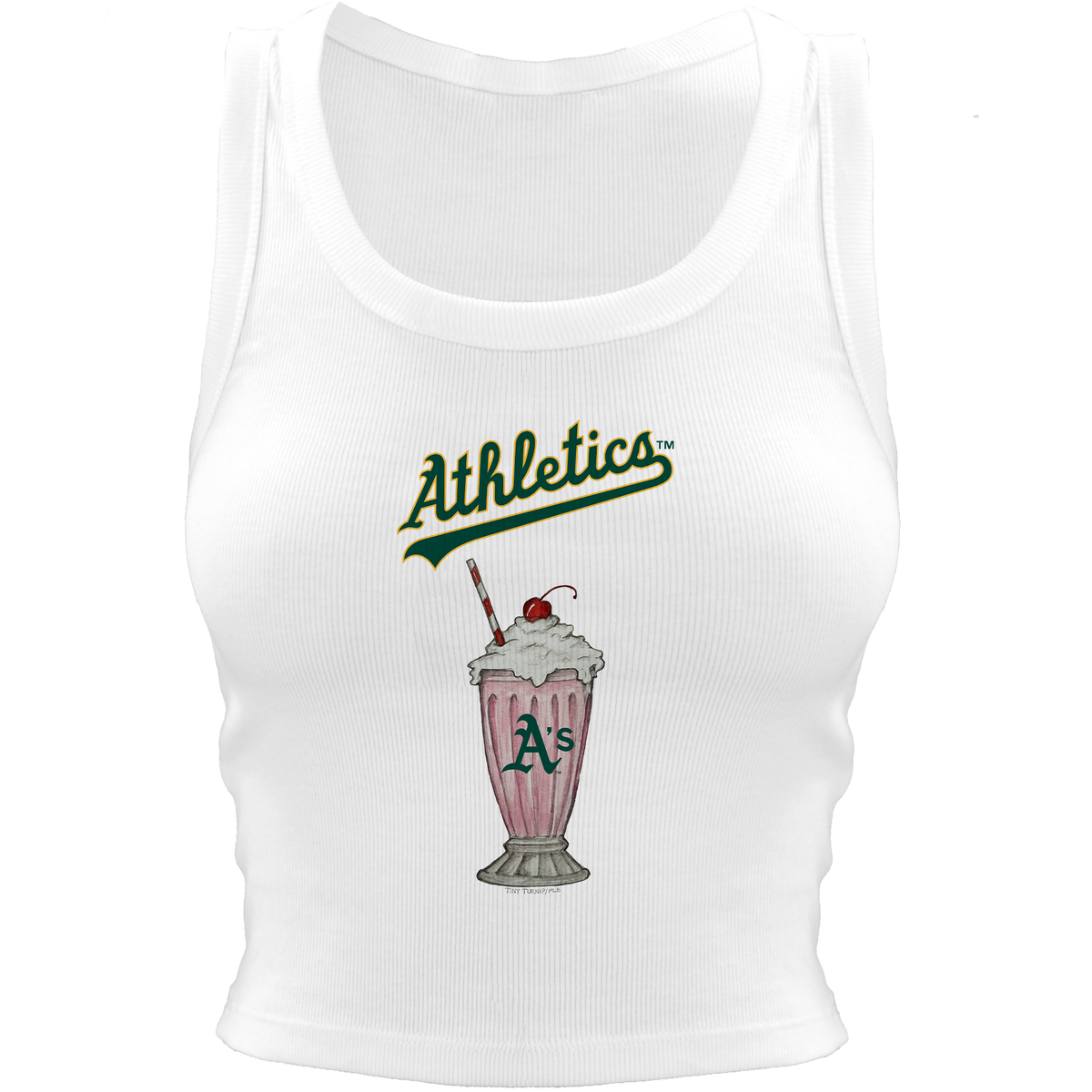 Oakland Athletics Milkshake Crop Tank