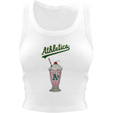 Oakland Athletics Milkshake Crop Tank