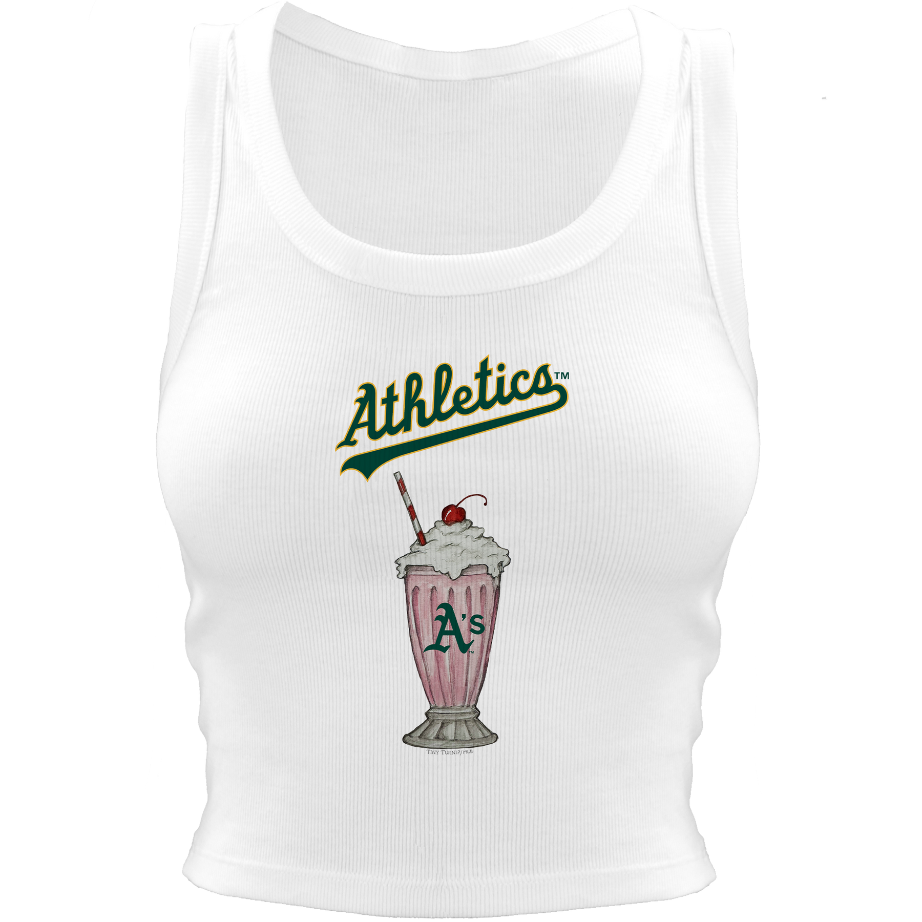 Oakland Athletics Milkshake Crop Tank