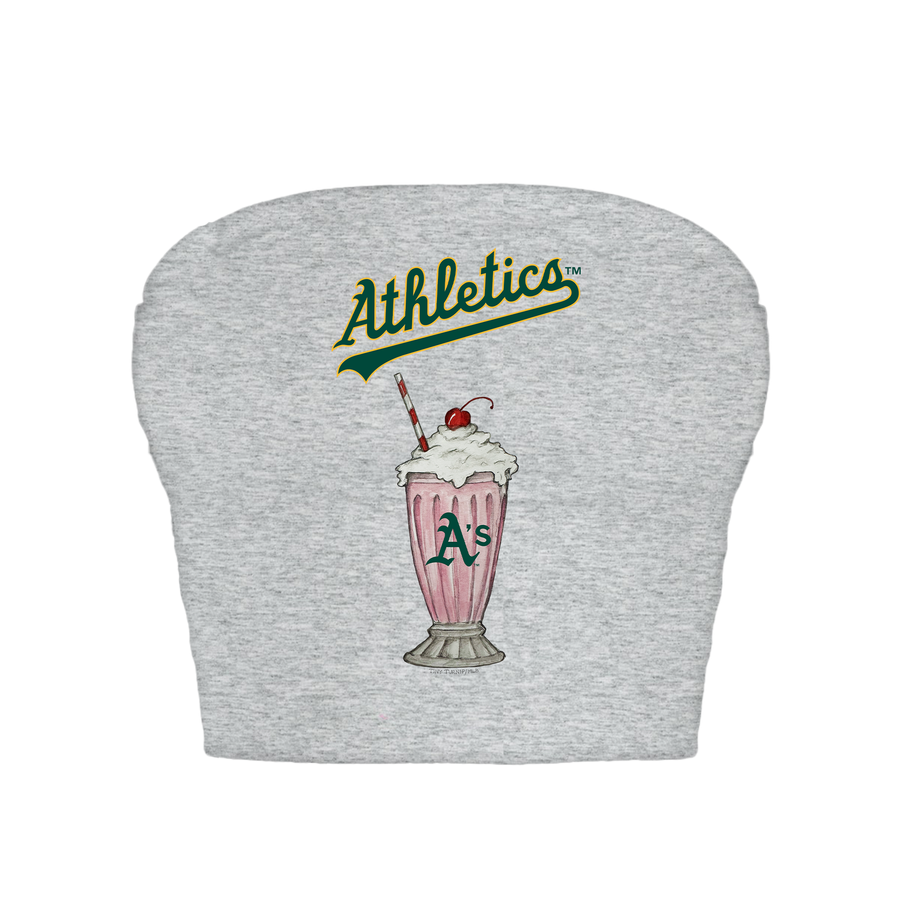 Oakland Athletics Milkshake Crop Tube Top