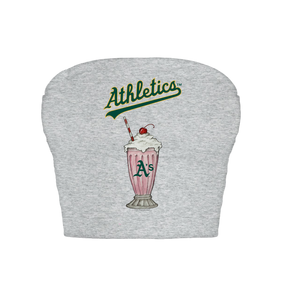 Oakland Athletics Milkshake Crop Tube Top