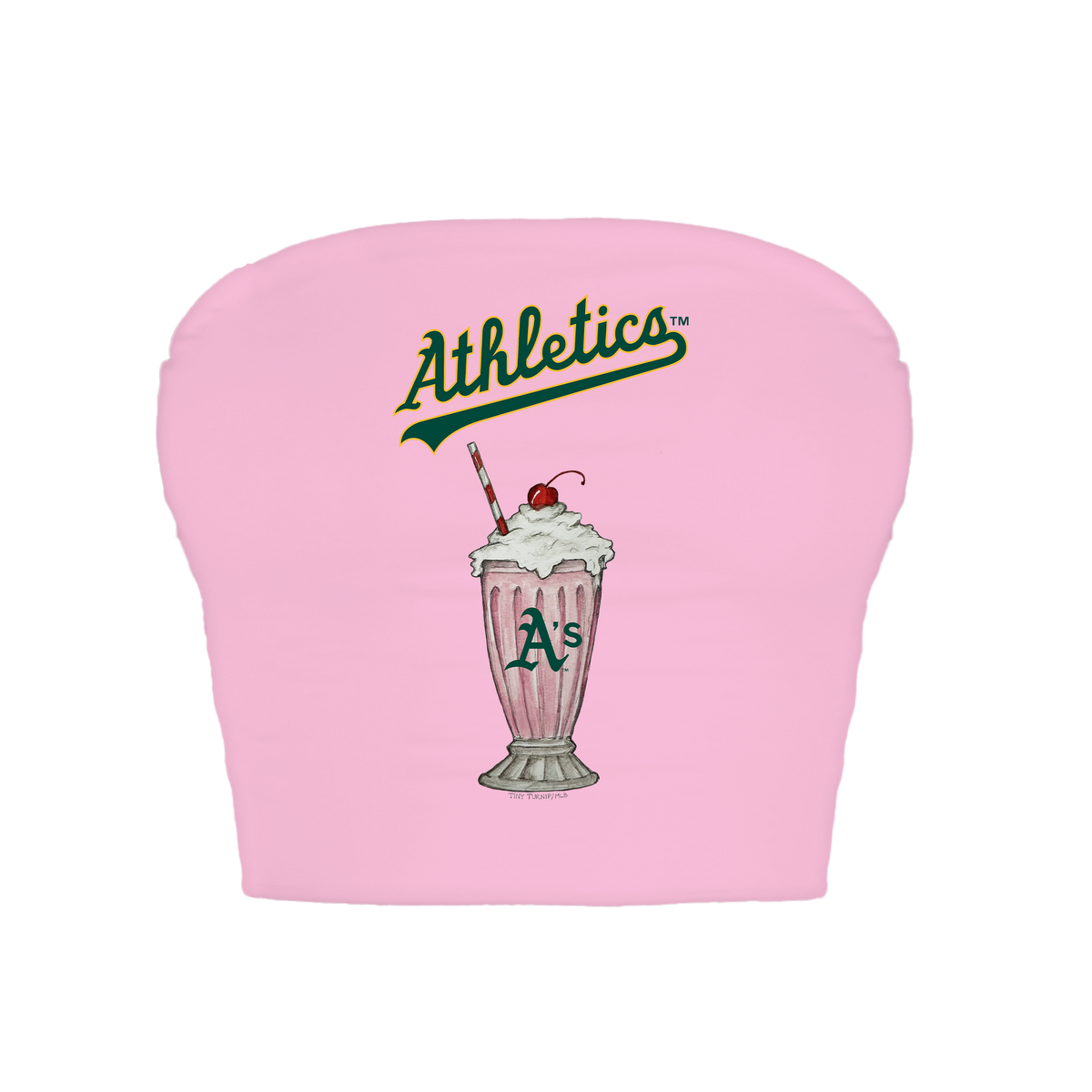 Oakland Athletics Milkshake Crop Tube Top
